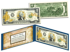 U.S. AIR FORCE *Legal Tender* GOLD HOLOGRAM $2 U.S. BILL **MUST SEE**-1