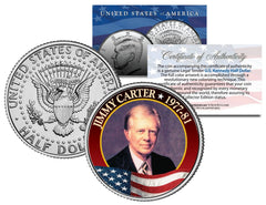JIMMY CARTER President * 1977-1981 * JFK Kennedy Half Dollar Colorized U.S. Coin-1