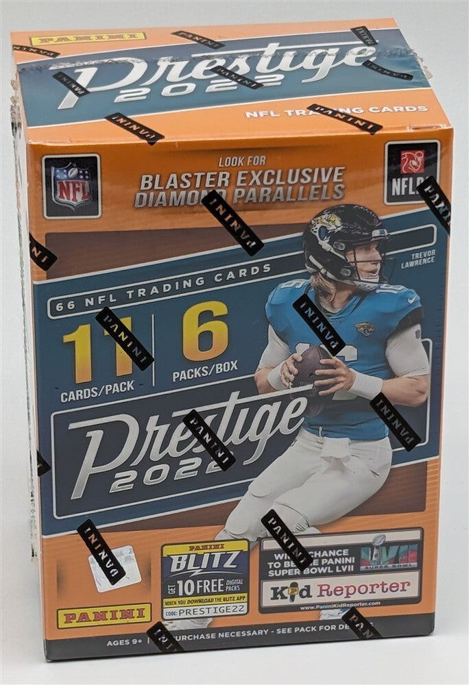Factory Sealed 6 Pack Blaster Box 2022 Panini Prestige NFL Football Cards-1