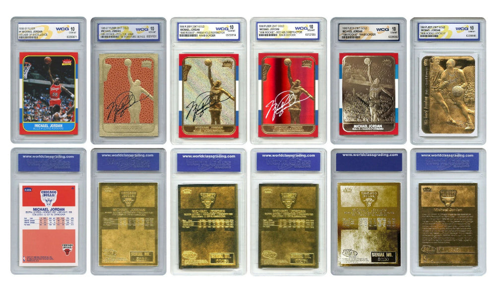 Michael Jordan Fleer ROOKIE Explosion 6-Card Set Special Refractors GEM MINT 10-2