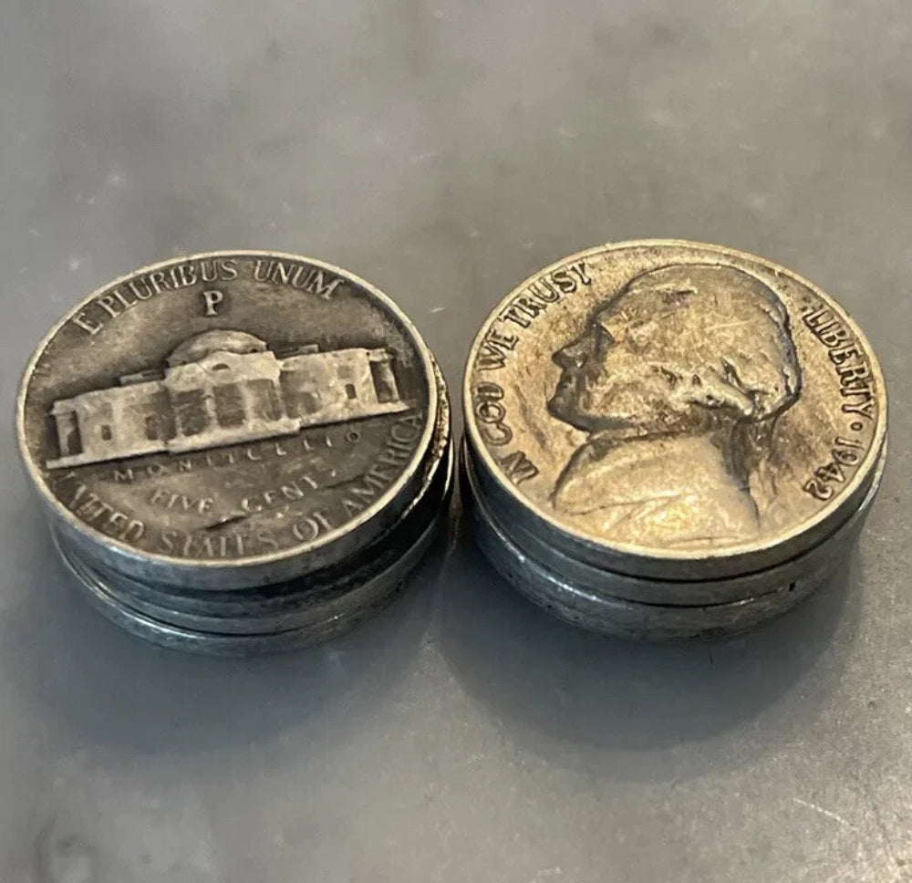 Lote de 10 Monedas de Plata de la Guerra de Níquel de la Segunda Guerra Mundial 35% Plata - ¡Elige cuántos lotes de 10!