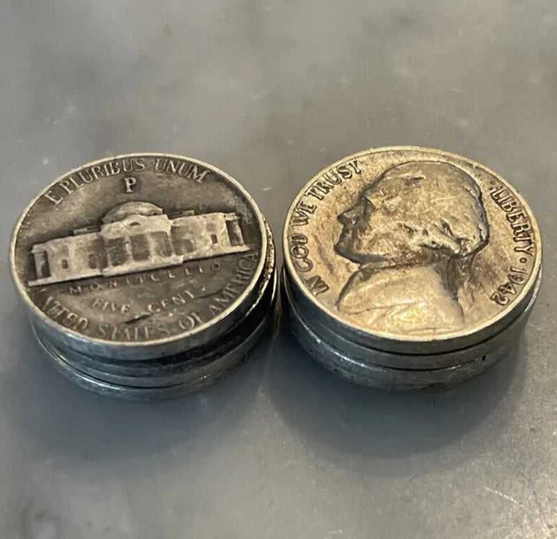 Lote de 10 Monedas de Plata de la Guerra de Níquel de la Segunda Guerra Mundial 35% Plata - ¡Elige cuántos lotes de 10!-2