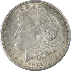 1921 D Morgan Dollar AU About Uncirculated 90% Silver $1 US Coin Collectible-1