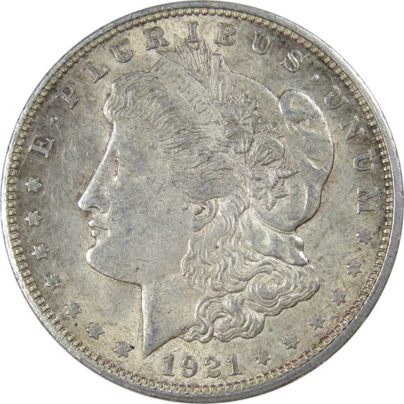1921 D Morgan Dollar AU About Uncirculated 90% Silver $1 US Coin Collectible-1