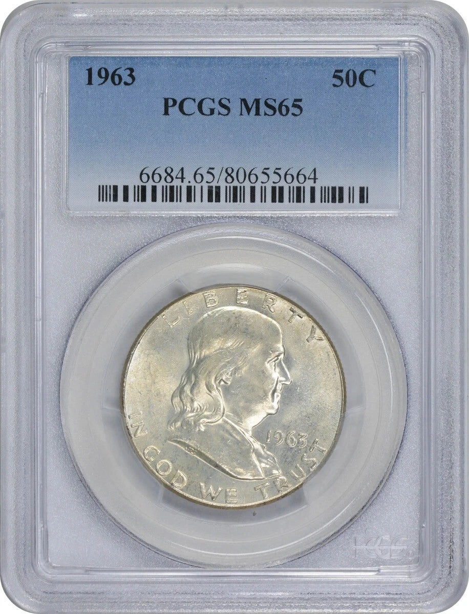 1963 Franklin Half Dollar MS65 PCGS-1