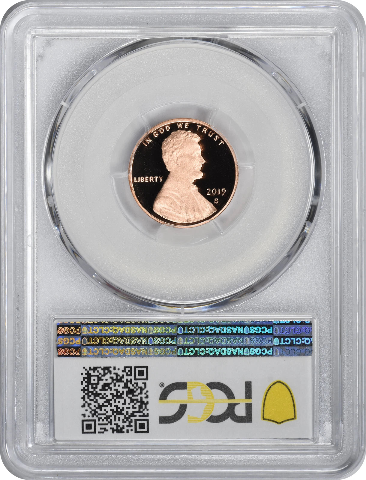 Lincoln Cent PR70RD DCAM PCGS 2019-S, color rojo intenso