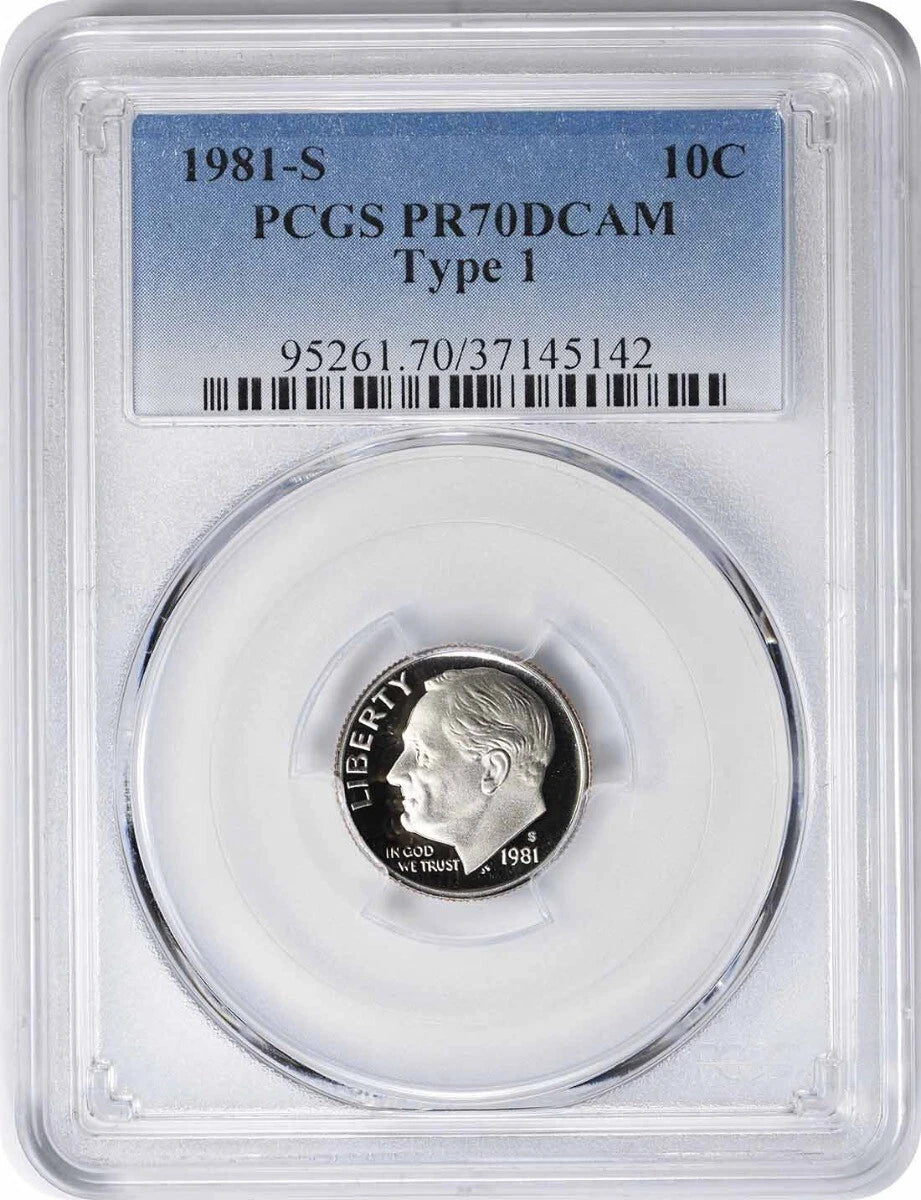 1981-S Roosevelt Dime Type 1 PR70DCAM PCGS