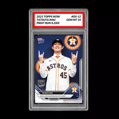 Graded 10 Tatsuya Imai 2025 MLB Topps NOW #OS-12 Houston Astros Card RC Rookie-1