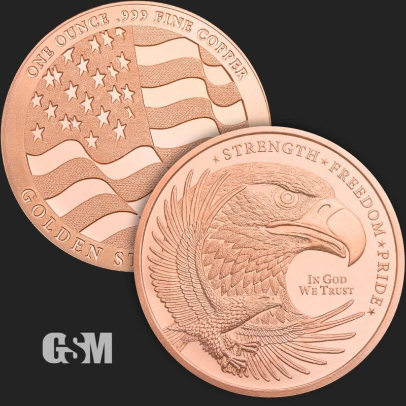 TUBO DE 20 LINGOTES DE COBRE FINO MIXTO DE 1 OZ. 0.999-2