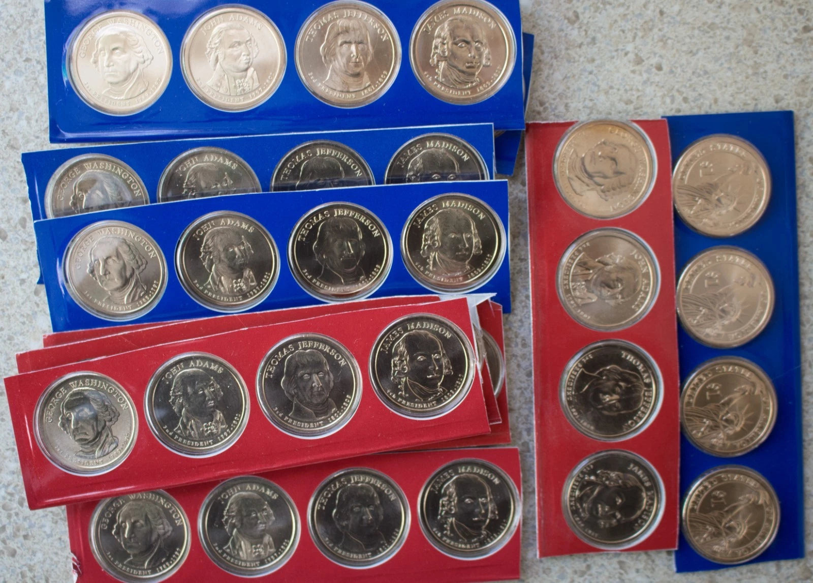 2007 4 presidentia coin set BU United States $1 Coins-3