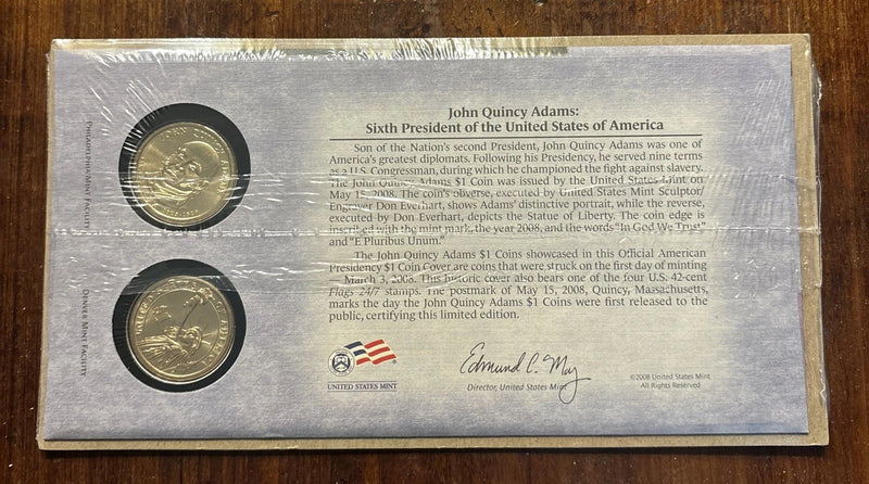 2008 P&D John Quincy Adams Presidential Dollars-3