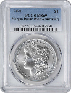 2021 Morgan Silver Dollar MS69 PCGS-1