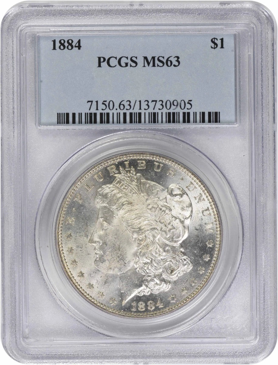 1884 Morgan Silver Dollar MS63 PCGS