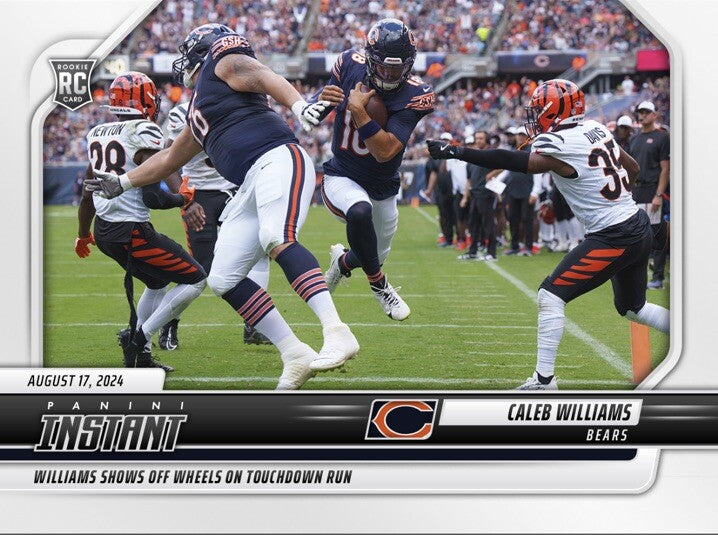 Graded 10 Caleb Williams #13 RC Rookie 2024 Panini Instant Chicago Bears-2