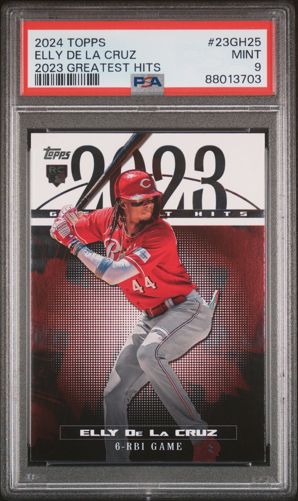 PSA 9 Elly De La Cruz RC Rookie #23GH25 2024 Topps 2023 Greatest Hits