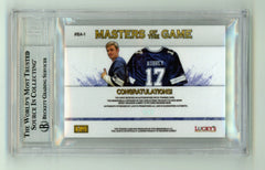 Brandon Aubrey 2023 Hits Memorabilia Silver H RPA Patch Auto RC #/17 BGS BAS-5
