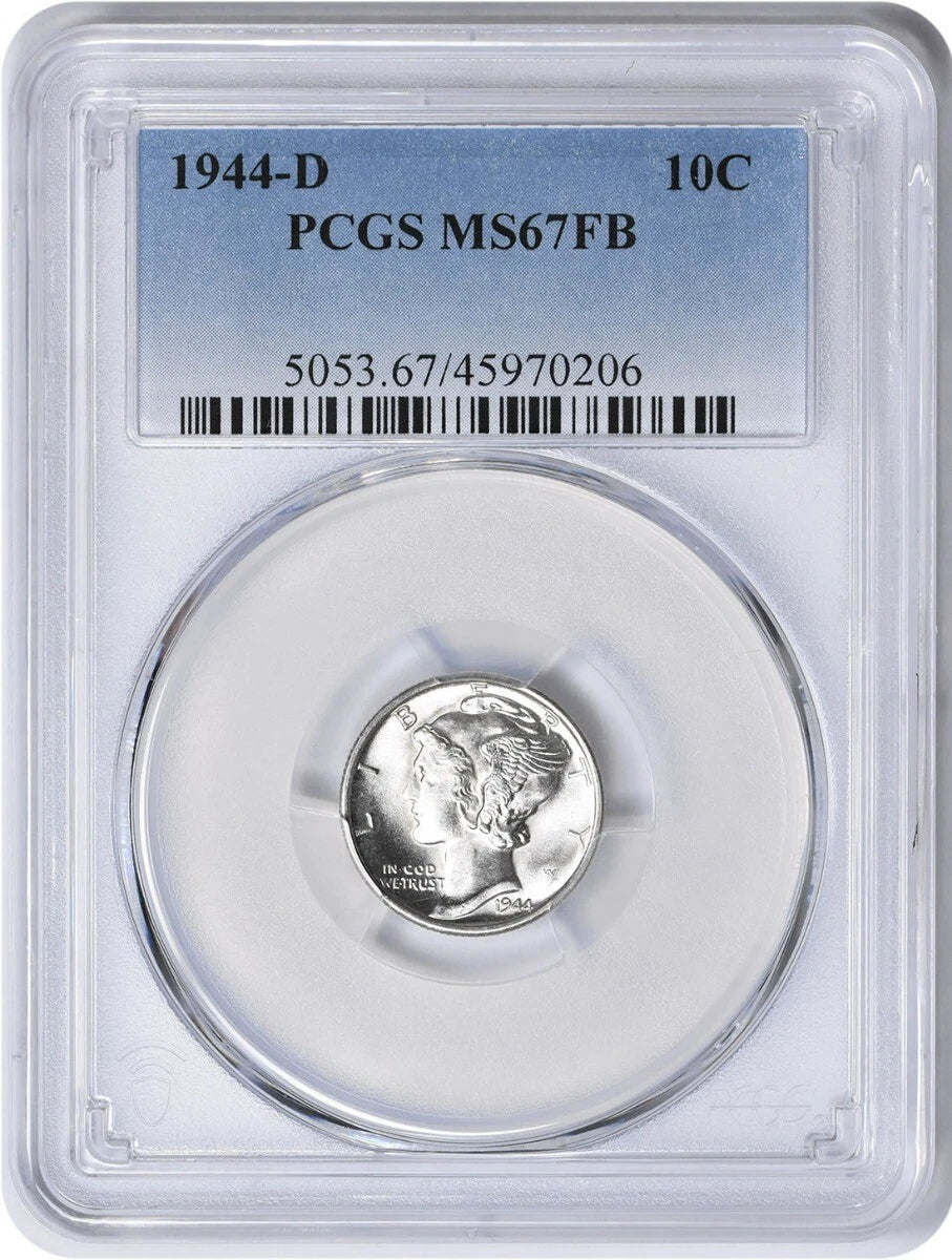 1944-D Mercury Silver Dime MS67FB PCGS-1