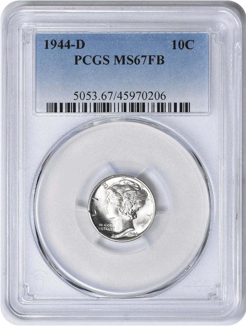 1944-D Mercury Silver Dime MS67FB PCGS-1