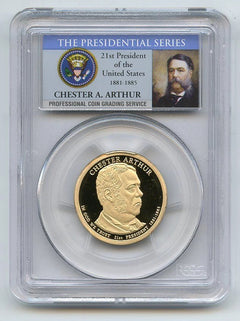 2012 S $1 Chester A Arthur Dollar PCGS PR70DCAM-2