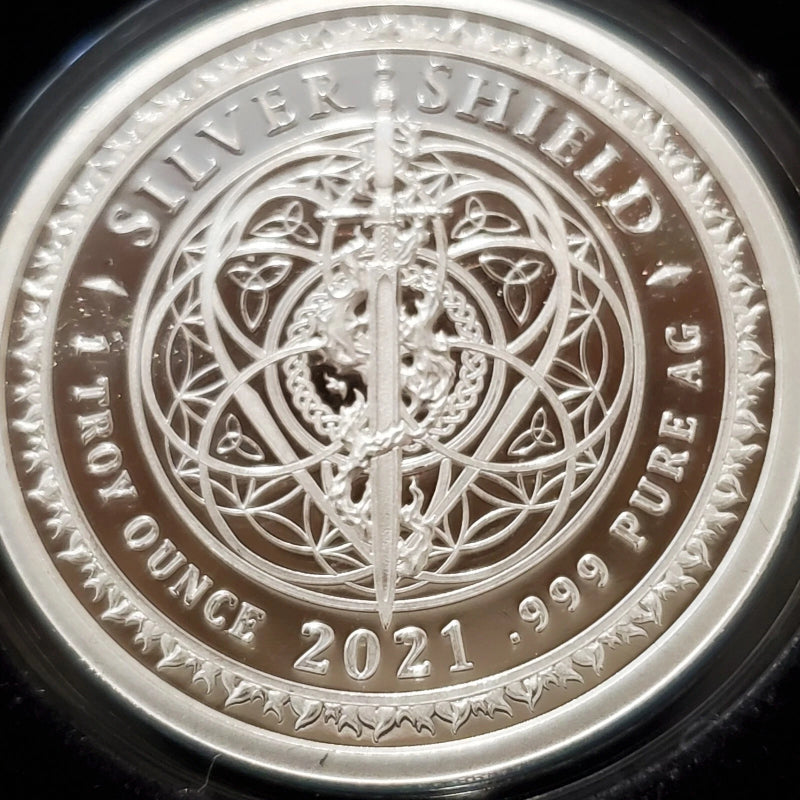1 oz .999 Silver Shield Proof LESSER OF TWO EVILS Trump 2020 You Vote they win!-6