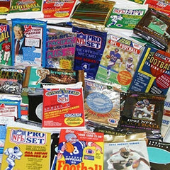 100 Unopened Vintage NFL Football Cards in factory Sealed Wax Packs-4