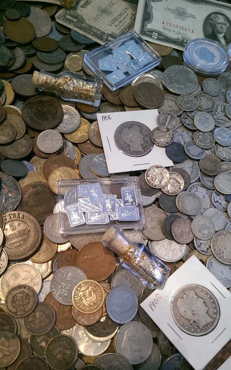 ☆ 50 Coins From Estate Collection ☆ Roman, World, Old Early US 1800s GOLD SILVER-4