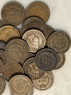 [Lot of 25 Coins] Indian Head Cent - Half Roll - Choose how many!-6