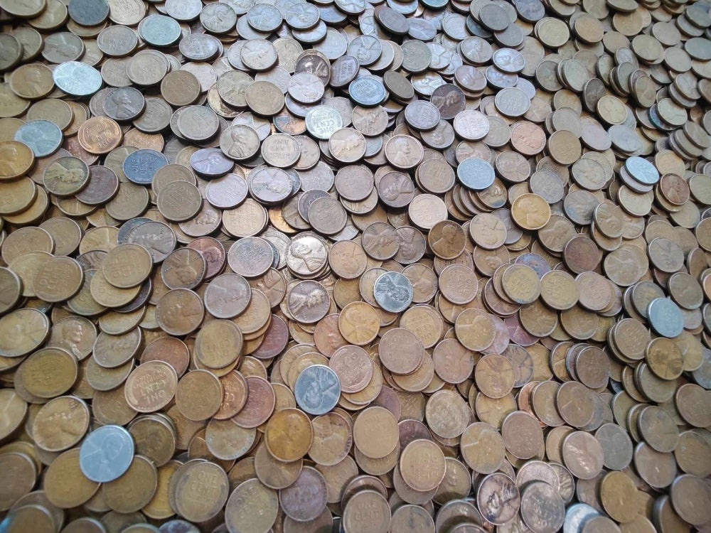 LOT of 2# POUNDS LBS Unsearched Lincoln Wheat Cents 1c Old U.S. Estate Coin Lots-7