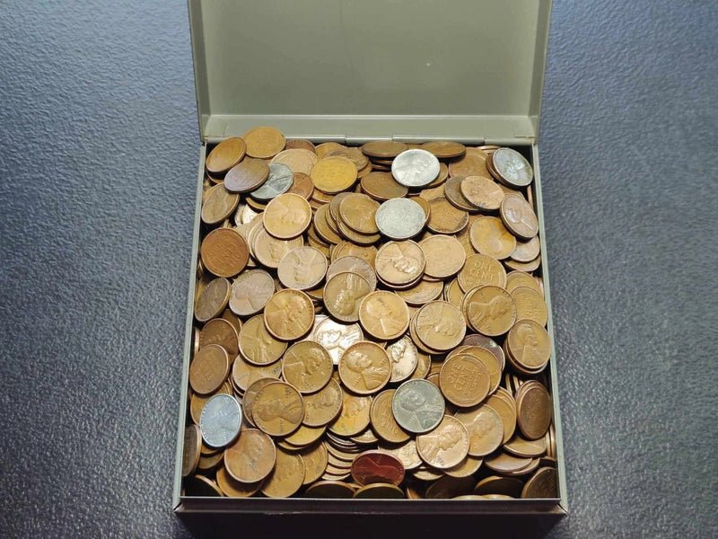 LOT of 200 (4 ROLLS) Unsearched Lincoln Wheat Cents 1c Old U.S. Estate Coin Lots-5