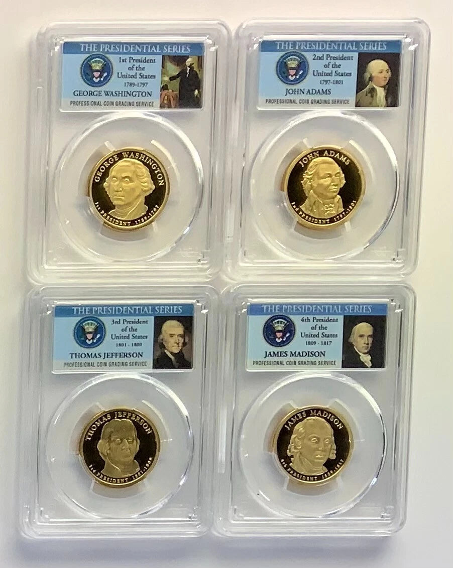2007 - 2011 S First 20 Presidential $1 PCGS 70 Proof Dollar Set incl Lincoln-6