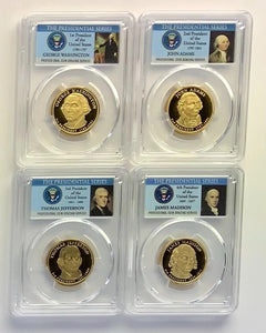 2007 - 2011 S First 20 Presidential $1 PCGS 70 Proof Dollar Set incl Lincoln-6