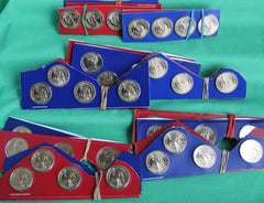 2007 thru 2016 Presidential Golden Dollar 78 P + D UNC $1 Coin Lot Cut Mint Sets-6