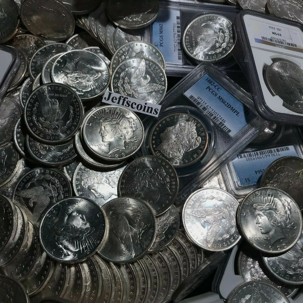 ✯ Estate Lot Peace Silver Dollars ✯ 1x BU Mint MS UNC ✯ Uncirculated ✯-5