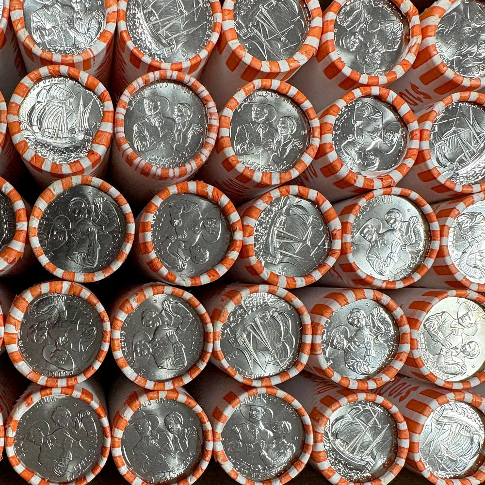 Mayflower Compact 1776-2026 Uncirculated Quarter Rolls Set * BOTH P & D Mint *-5