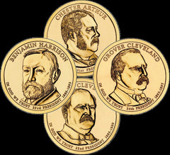 A 2012 Presidential Dollar COMPLETE 4 Coin full SET Brilliant Uncirculated Mint-6