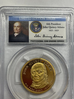 2008-S John Quincy Adams One Dollar PCGS- PR 69 D CAM.-6