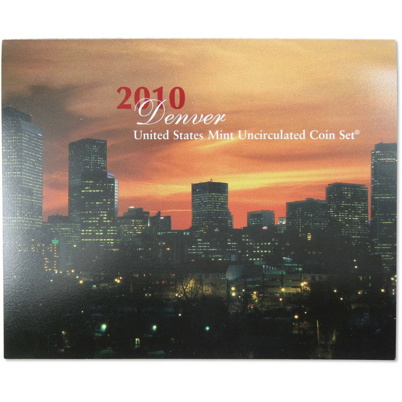 2010 Uncirculated Coin Set U.S Mint Government Packaging OGP COA-6