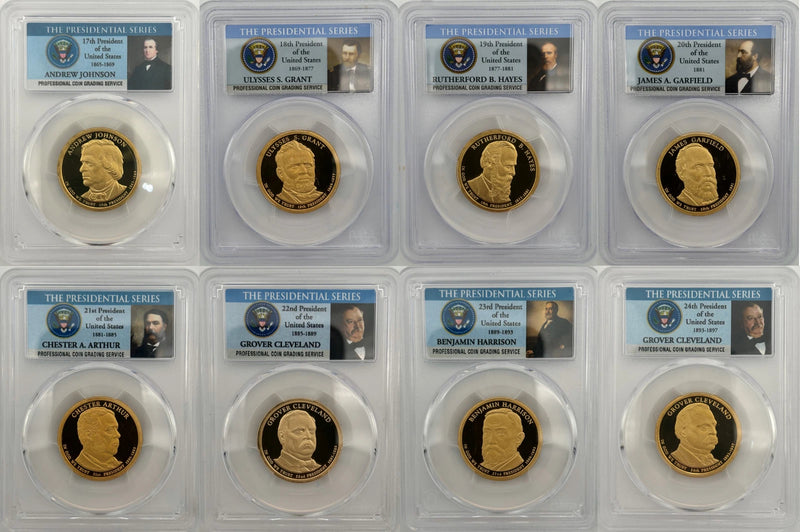 2011 - 2012 S 8 Coin Presidential $1 PCGS 69 Proof Dollar Set-4