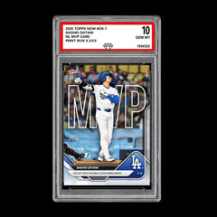 Graded 10 Shohei Ohtani NL MVP Card 2025 Topps NOW Dodgers Baseball Card #OS-7-1