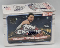 Factory Sealed Blaster Box 2024-25 Topps Chrome NBA Basketball Trading Cards-4