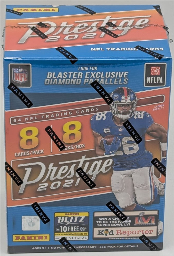 Factory Sealed 8 Pack Blaster Box 2021 Panini Prestige NFL Football Cards-1