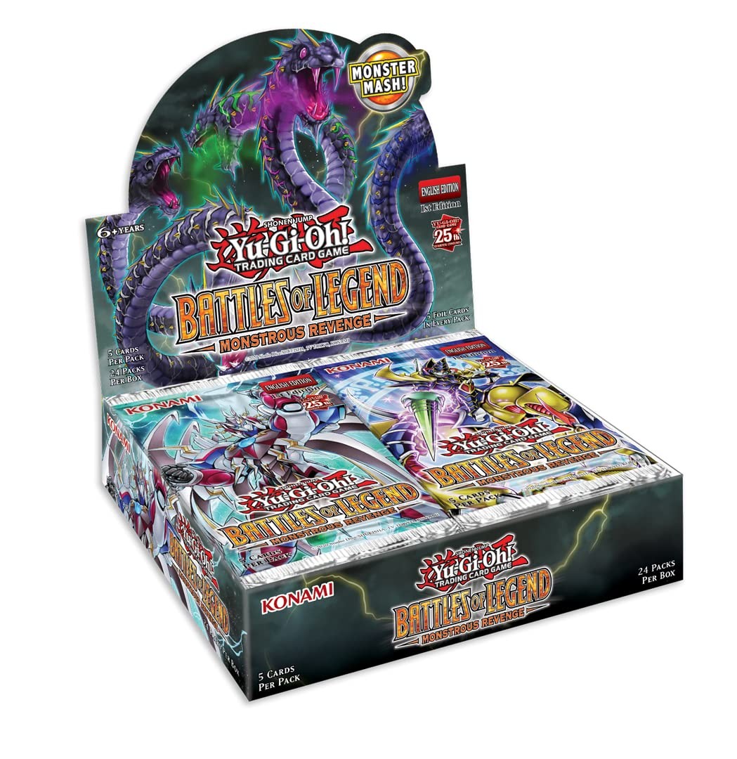 Yu-Gi-Oh! TCG: Battles of Legend: Monstrous Revenge Booster Box 1st Edition Konami Official Sealed Trading Cards