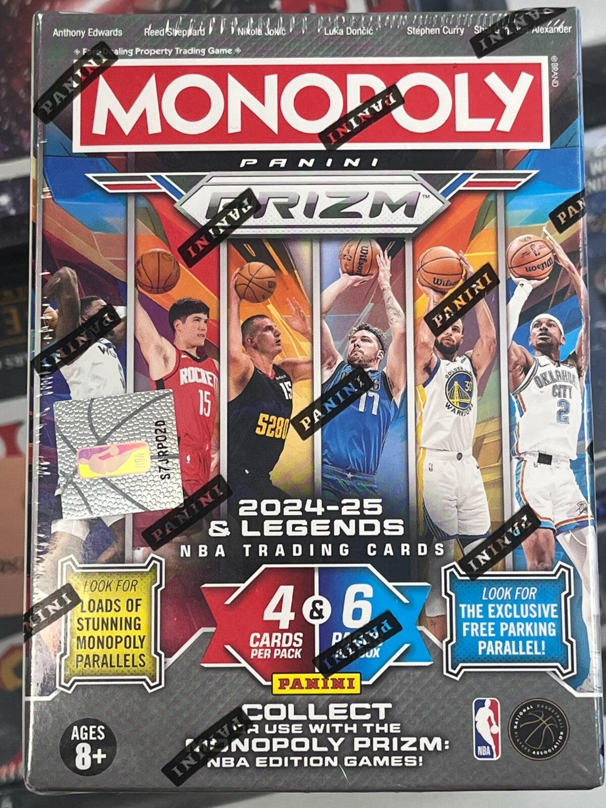 2024-25 Prizm & Legends Monopoly Basketball Factory Sealed Blaster Box GRAY-1
