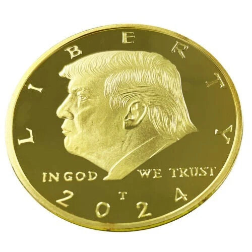 2024 President Trump Gold Commemorative Coin Republican Gift Idea BLACK FRIDAY-4