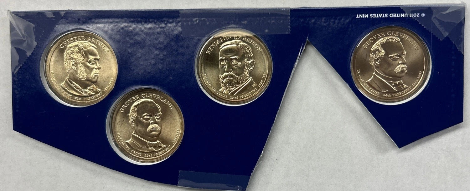 2012 P Presidential Dollar 4 Coin Set - Uncirculated Coins from Mint Set-2