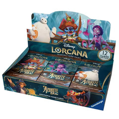 Azurite Sea Booster Box Disney Lorcana Trading Cards New Factory Sealed Collectible TCG Hobby Box Rare Cards-1