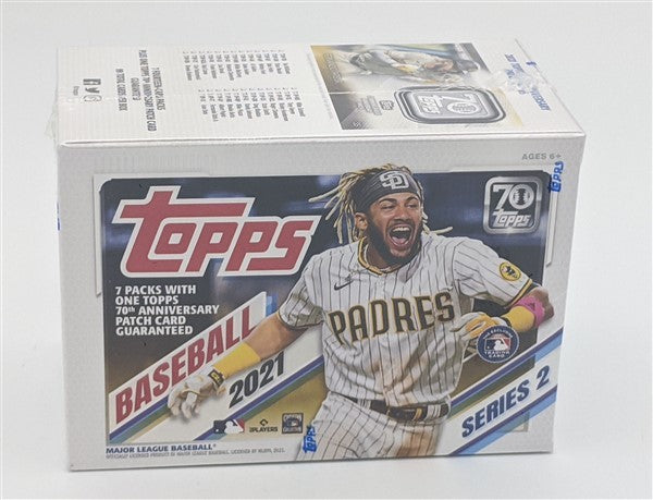 Factory Sealed 7 Pack Blaster Box 2021 Topps Series 2 Baseball Cards
