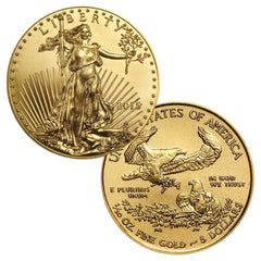 Moneda American Eagle de oro de 1/10 onza, $5 BU - Fecha aleatoria-3