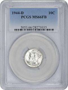 1944-D Mercury Silver Dime MS66FB PCGS-1