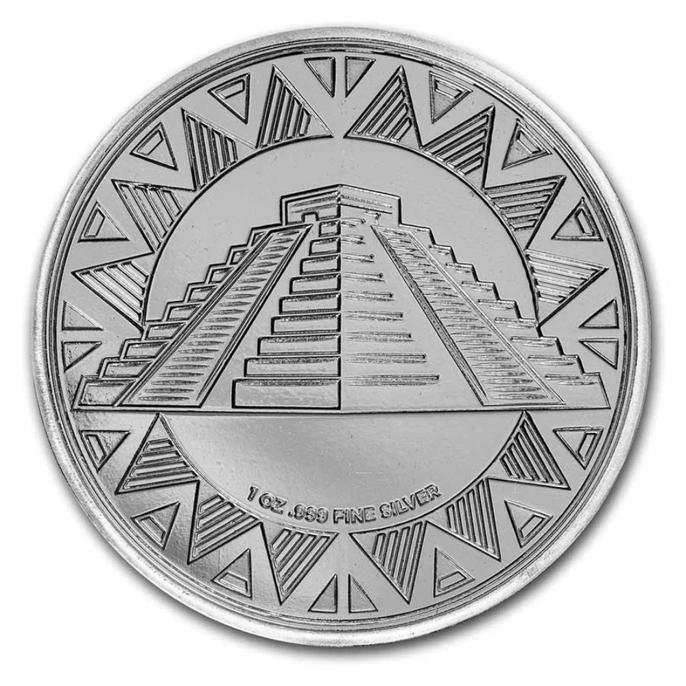 1 oz Silver Round - Aztec-2